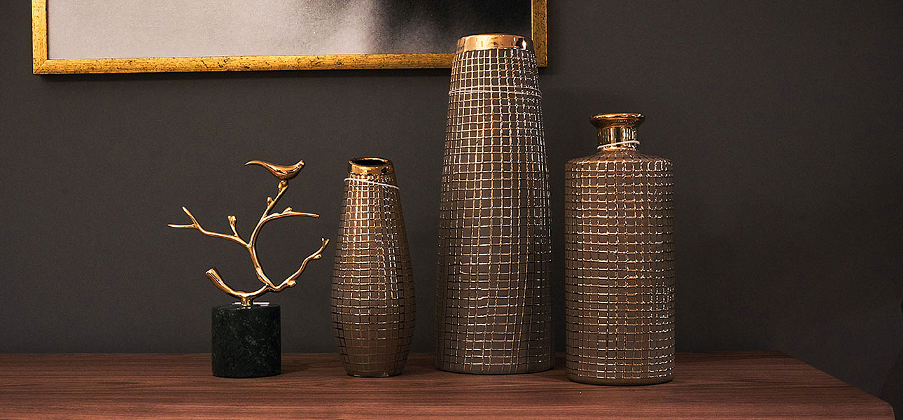 Ваза Golden mesh 25 Ваза Golden mesh 25 - Loft-Concept в Воронеже