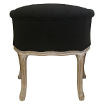 Кресло низкое в стиле прованс Louis French Armchair black flax варинант исполнения - 2 | Loft Concept в Воронеже