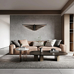 Люстра в виде распахнутых крыльев из тонких металлических планок Flight of Freedom варинант исполнения - 8 | Loft Concept в Воронеже