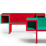 Дизайнерская разноцветная скамья Canton Bench варинант исполнения - 2 | Loft Concept в Воронеже