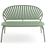 Зелёная скамья из стали Goodwin Metal Bench Green варинант исполнения - 5 | Loft Concept в Воронеже