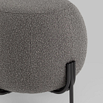 Пуф в ткани букле темно-серого цвета Pikelet варинант исполнения - 3 | Loft Concept в Воронеже