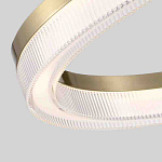 Люстра подвесная круглая светодиодная с золотым каркасом Ring Horizontal варинант исполнения - 2 | Loft Concept в Воронеже