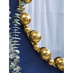 Зеркало круглое в фактурной золотистой раме из металла Mirror Golden Placer варинант исполнения - 4 | Loft Concept в Воронеже