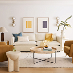 Журнальный стол с круглой деревянной столешницей Urban Style Space варинант исполнения - 4 | Loft Concept в Воронеже