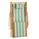 Шезлонг из акации и ткани Venezuela варинант исполнения - 7 | Loft Concept в Воронеже