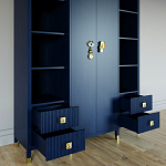 Большой шкаф с витриной Elsa Dreams Blue варинант исполнения - 2 | Loft Concept в Воронеже