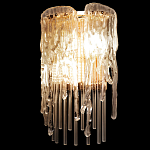 Бра с эффектом стекающего стекла и прозрачными трубками Textured Glass варинант исполнения - 5 | Loft Concept в Воронеже