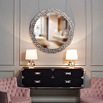 Настольная лампа с кремовым абажуром на граненном основании Crystal Facets варинант исполнения - 2 | Loft Concept в Воронеже