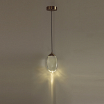 Подвесной светильник с плафоном в форме капли Crystal Transparent Drop варинант исполнения - 5 | Loft Concept в Воронеже