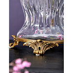 Ваза прозрачная с бронзовыми ручками в виде ангелов Eden Garden варинант исполнения - 5 | Loft Concept в Воронеже