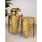 Столик дизайнерский Copper streaks варинант исполнения - 8 | Loft Concept в Воронеже