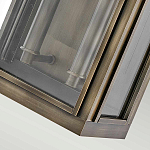 Настенный фонарь прямоугольной формы цвета состаренная латунь с двумя лампами Hinkley варинант исполнения - 3 | Loft Concept в Воронеже