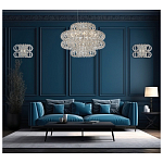 Люстра круглая с россыпью хрусталя Perfection of Diamonds варинант исполнения - 3 | Loft Concept в Воронеже