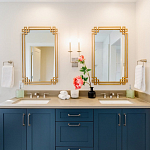 Зеркало прямоугольной металлической рамой с эффектом состаривания Accommodation варинант исполнения - 1 | Loft Concept в Воронеже