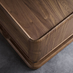 Прикроватный деревянный столик с 2-мя ящиками Moon Walnut Furniture варинант исполнения - 4 | Loft Concept в Воронеже