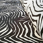 Мебельная ткань Шенилл черно-белый принт 140 см T3-1 варинант исполнения - 2 | Loft Concept в Воронеже