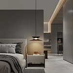 Подвесной светильник черного цвета из металла Obsidian Touch варинант исполнения - 5 | Loft Concept в Воронеже