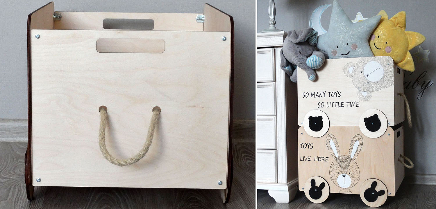 Ящик Wooden Box Bear Ящик Wooden Box Bear - Loft-Concept в Воронеже
