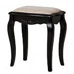 Табурет из массива березы с льяной обивкой в стиле прованс Vintage варинант исполнения - 2 | Loft Concept в Воронеже