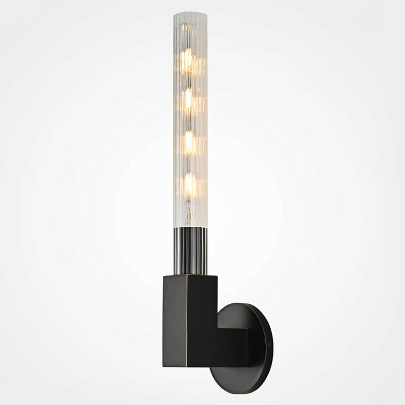 Бра CANNELLE wall lamp SINGLE Sconces Black Черный Прозрачное Стекло в Воронеже | Loft Concept 