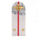 Сувенир Погон МВД из натурального камня мрамор Souvenir Epaulets варинант исполнения - 1 | Loft Concept в Воронеже