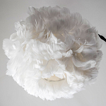 Изогнутый торшер с декором в виде перьев Plumage White Floor Lamp варинант исполнения - 3 | Loft Concept в Воронеже