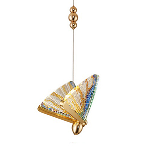 Butterfly Pendant Lamp Colored glass J