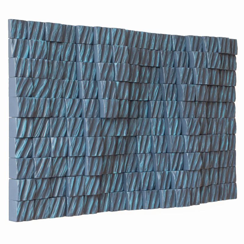 Рельефная скульптура Relief Sculpture Radial Shapes Голубой в Воронеже | Loft Concept 