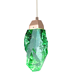 Подвесной светильник Soar Hanging Lamp Brass Green Зелёный варинант исполнения - 1 | Loft Concept в Воронеже