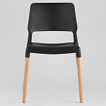 Пластиковый стул на ножках из массива бука Ferret Black 4 шт варинант исполнения - 2 | Loft Concept в Воронеже