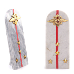 Сувенир Погон МВД из натурального камня мрамор Souvenir Epaulets варинант исполнения - 4 | Loft Concept в Воронеже