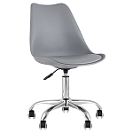Офисный стул на металлическом основании EGGERY Grey пластик варинант исполнения - 1 | Loft Concept в Воронеже