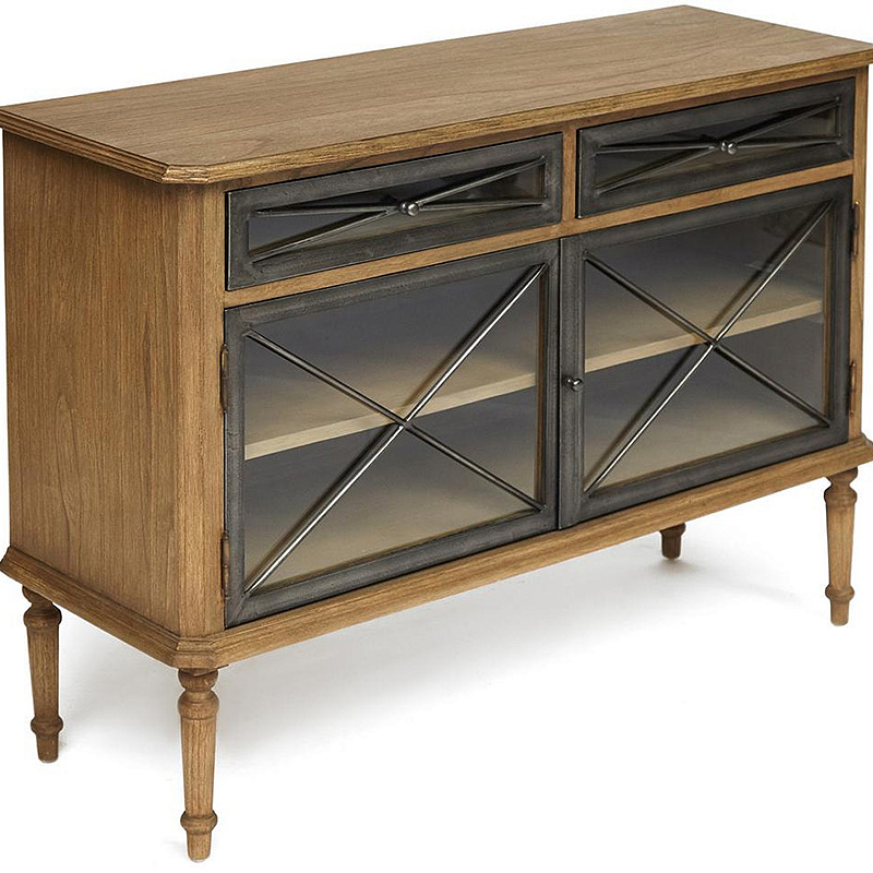 Комод в стиле Прованс со стеклянными дверцами Provence Jacob Chest of Drawers small Древесина Комод в стиле Прованс со стеклянными дверцами Provence Jacob Chest of Drawers small Древесина в Воронеже | Loft Concept