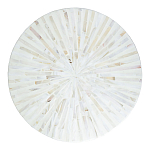 Столик с инкрустацией с перламутровым узором Dominic White варинант исполнения - 2 | Loft Concept в Воронеже