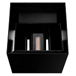 Уличный настенный светильник светодиодный формы куб черного цвета из металла Urban Minimalist варинант исполнения - 4 | Loft Concept в Воронеже