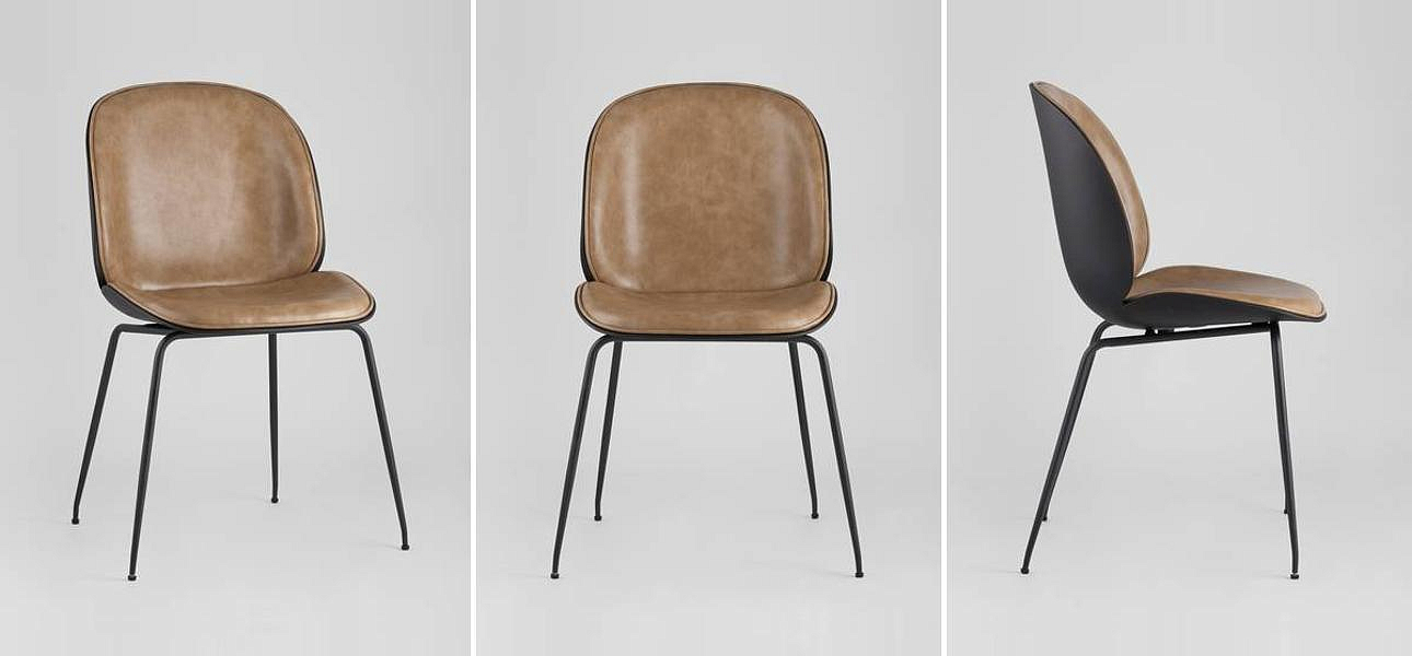 Стул Винтажная Коричневая Экокожа Vendramin Chair Стул Винтажная Коричневая Экокожа Vendramin Chair - Loft-Concept в Воронеже