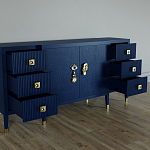 Большой Комод-буфет Elsa Dreams Blue с ящиками варинант исполнения - 1 | Loft Concept в Воронеже