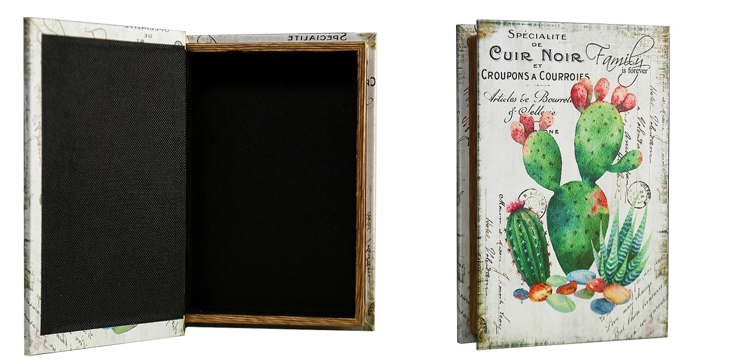 Шкатулка-книга Cactus Mirror Book Box Шкатулка-книга Cactus Mirror Book Box - Loft-Concept в Воронеже