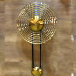 Бра с круглым рифленым плафоном янтарного цвета Savio Glass Disc Light варинант исполнения - 2 | Loft Concept в Воронеже