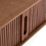 ТВ-тумба с двумя раздвижными дверцами Toinette Brown TV Stand варинант исполнения - 5 | Loft Concept в Воронеже