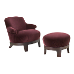 Премиальное Кресло с пуфом Turin варинант исполнения - 1 | Loft Concept в Воронеже