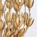 Люстра золотого цвета из множества металлических лепестков в форме тюльпанов Hinkley варинант исполнения - 7 | Loft Concept в Воронеже