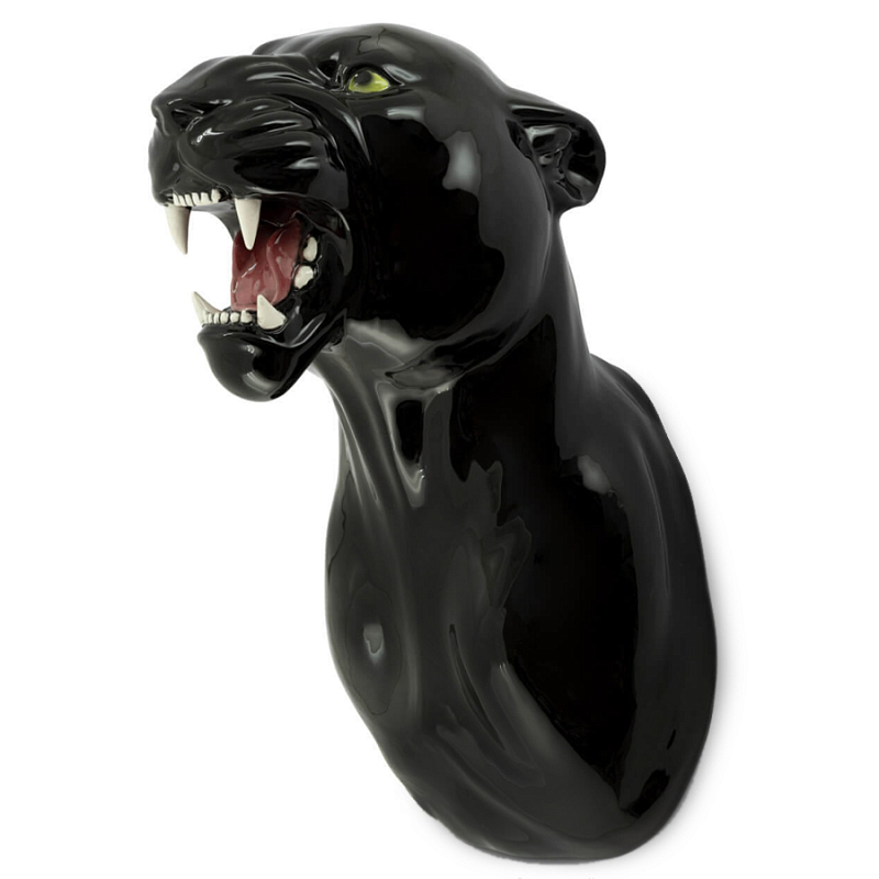 Аксессуар на стену Пантера Abhika LEOPARD HEAD HANGING Черный в Воронеже | Loft Concept 