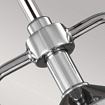 Подвесной светильник цвета хром с рифленым стеклянным цилиндрическим плафоном в современном стиле Feiss варинант исполнения - 4 | Loft Concept в Воронеже