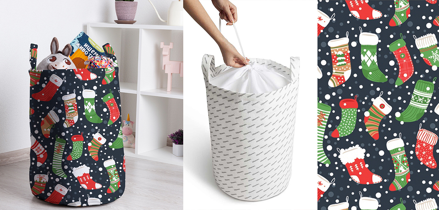 Корзина Christmas stockings Basket Корзина Christmas stockings Basket - Loft-Concept в Воронеже
