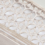 Бра прямоугольное в серебрянном цвете с ажурной решеткой Feiss варинант исполнения - 4 | Loft Concept в Воронеже