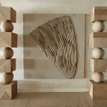 Декор настенный в Эко стиле рафия Malibu wall panel варинант исполнения - 2 | Loft Concept в Воронеже