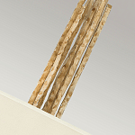 Люстра подвесная с широким белым текстильным абажуром и вертикальными декоративными элементами Hinkley варинант исполнения - 5 | Loft Concept в Воронеже