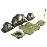 Настольный письменный набор из змеевика из 7-ми элементов Successful Leader варинант исполнения - 2 | Loft Concept в Воронеже